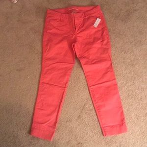 NWT Old Navy Pixie Chino (pink/salmon) size 6P